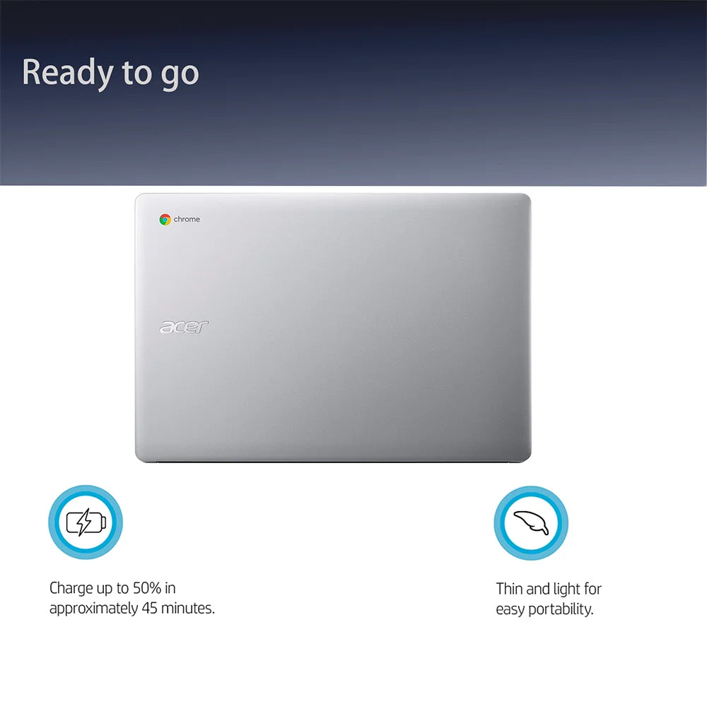 Acer 15.6" Chromebook 315 Laptop,Intel Pentium N6000,4GB RAM,384GB Storage(128GB eMMC+256GB Micro SD),HD Webcam,WiFi6,Chrome OS