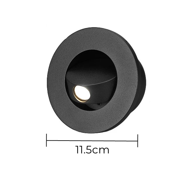 Modern LED Embedded Wall Lamp 3W 350º Rotation Bedside Sconce Bedroom Reading Hidden Decor Stair Wall Lighting Fixture AC85-265V
