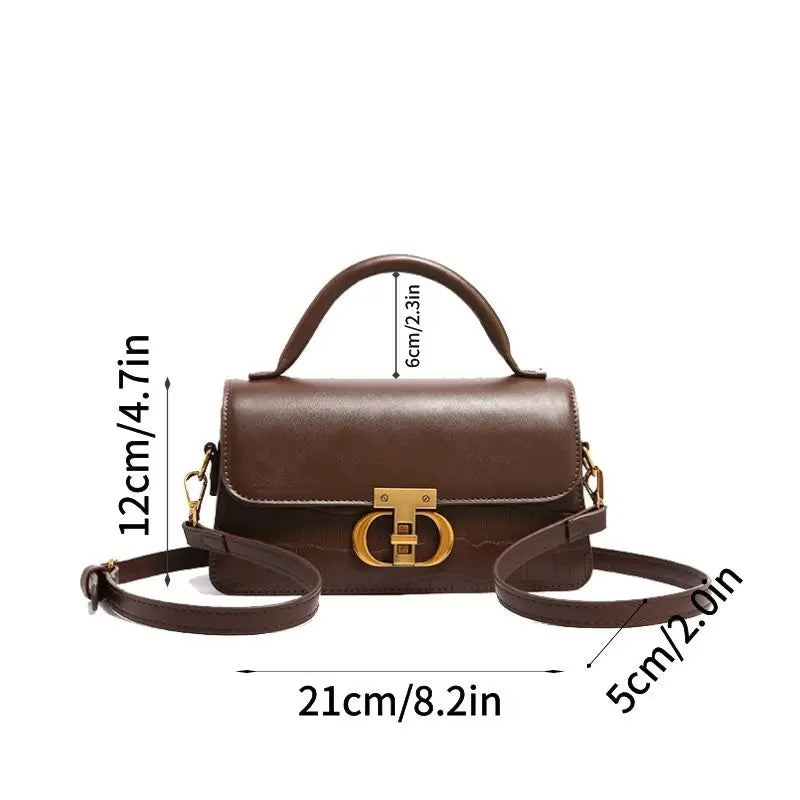 Small Leather Armpit Bags for Women, Chain Shoulder, Crossbody Bag, Ladies Vintage Underarm Handbags, Summer