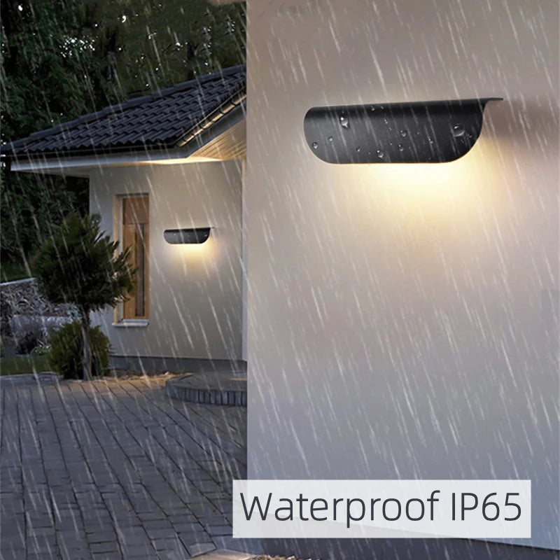 Waterproof Simple LED Wall Lamp Modern Outdoor/Indoor IP65 Entrance Decor Sconce Garden Porch Bedside Home Wall Lights Luminaire