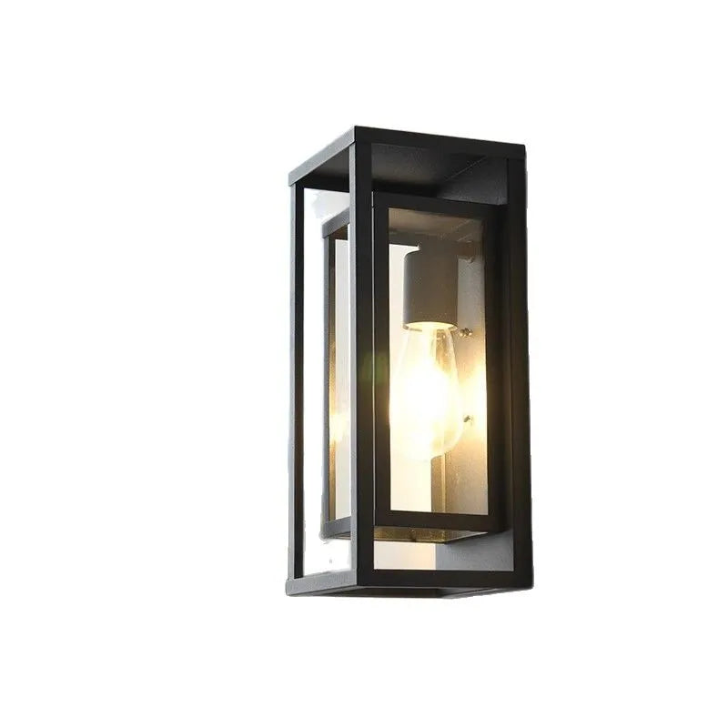 American Retro Waterproof Wall Lamp Industrial Glass Lamp Indoor Outdoor Courtyard Corridor Bar Villa Garden Decorative Lamp