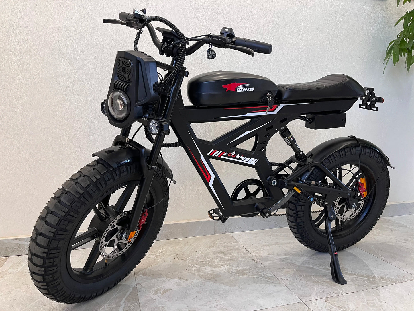 Ebike W018 2000W Dual Motor 25AH Dual Battery Top Speed 55KM/H 20*4.5Fat Tire Electric Bike Mountain Electric Bicycle