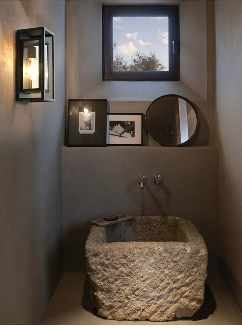 American Retro Waterproof Wall Lamp Industrial Glass Lamp Indoor Outdoor Courtyard Corridor Bar Villa Garden Decorative Lamp