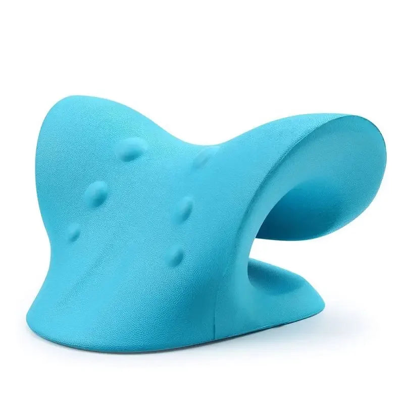 Cervical Spine Stretch Neck Shoulder Relaxer Cervical Chiropractic Traction Device Massage Pillow for Pain Relief Cervical Spine