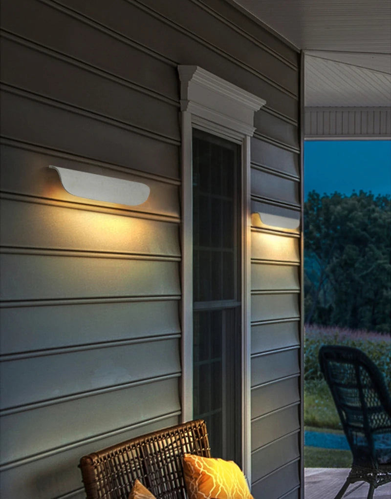 Waterproof Simple LED Wall Lamp Modern Outdoor/Indoor IP65 Entrance Decor Sconce Garden Porch Bedside Home Wall Lights Luminaire