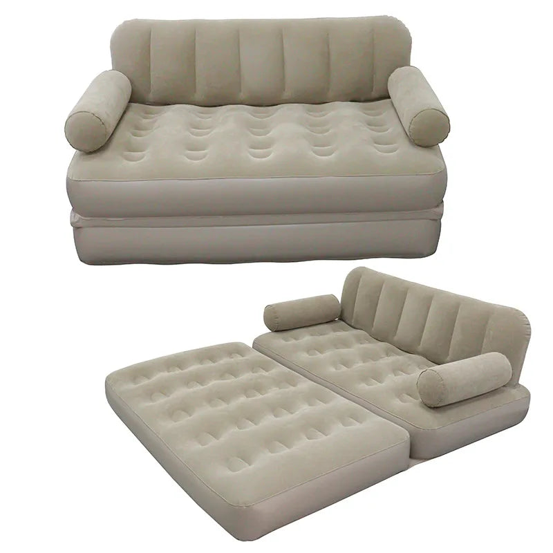 Modern Portable Folding hand-Inflatable Sofa for Living Room Lazy Bean Bag Chair Puff Tatami Foldable for Outdoor Camping