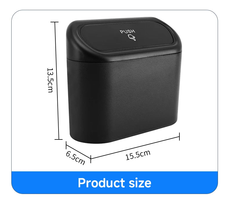 Universal Car Trash Can Hanging Dustbin Accessories For BMW X1 E84 F48 X2 F39 X3 E83 F25 X4 F26 X5 E53 E70 F15 F85 X6 E71 E72