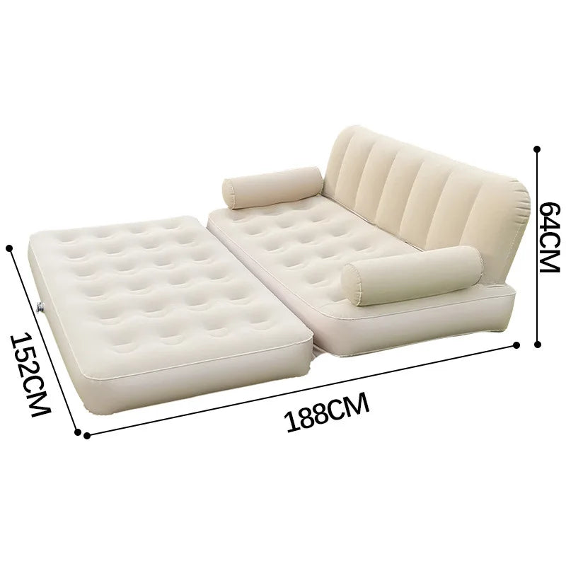 Modern Portable Folding hand-Inflatable Sofa for Living Room Lazy Bean Bag Chair Puff Tatami Foldable for Outdoor Camping