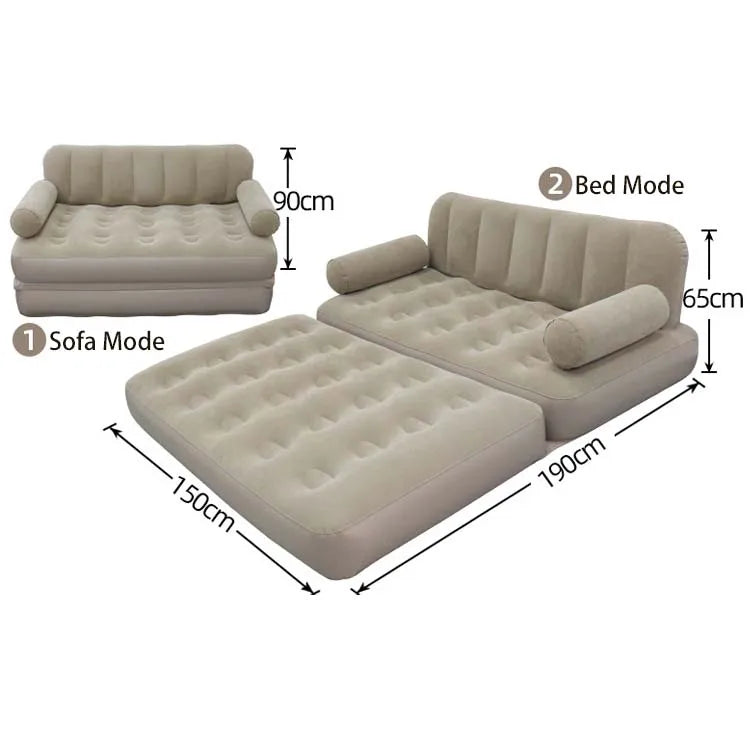 Modern Portable Folding hand-Inflatable Sofa for Living Room Lazy Bean Bag Chair Puff Tatami Foldable for Outdoor Camping