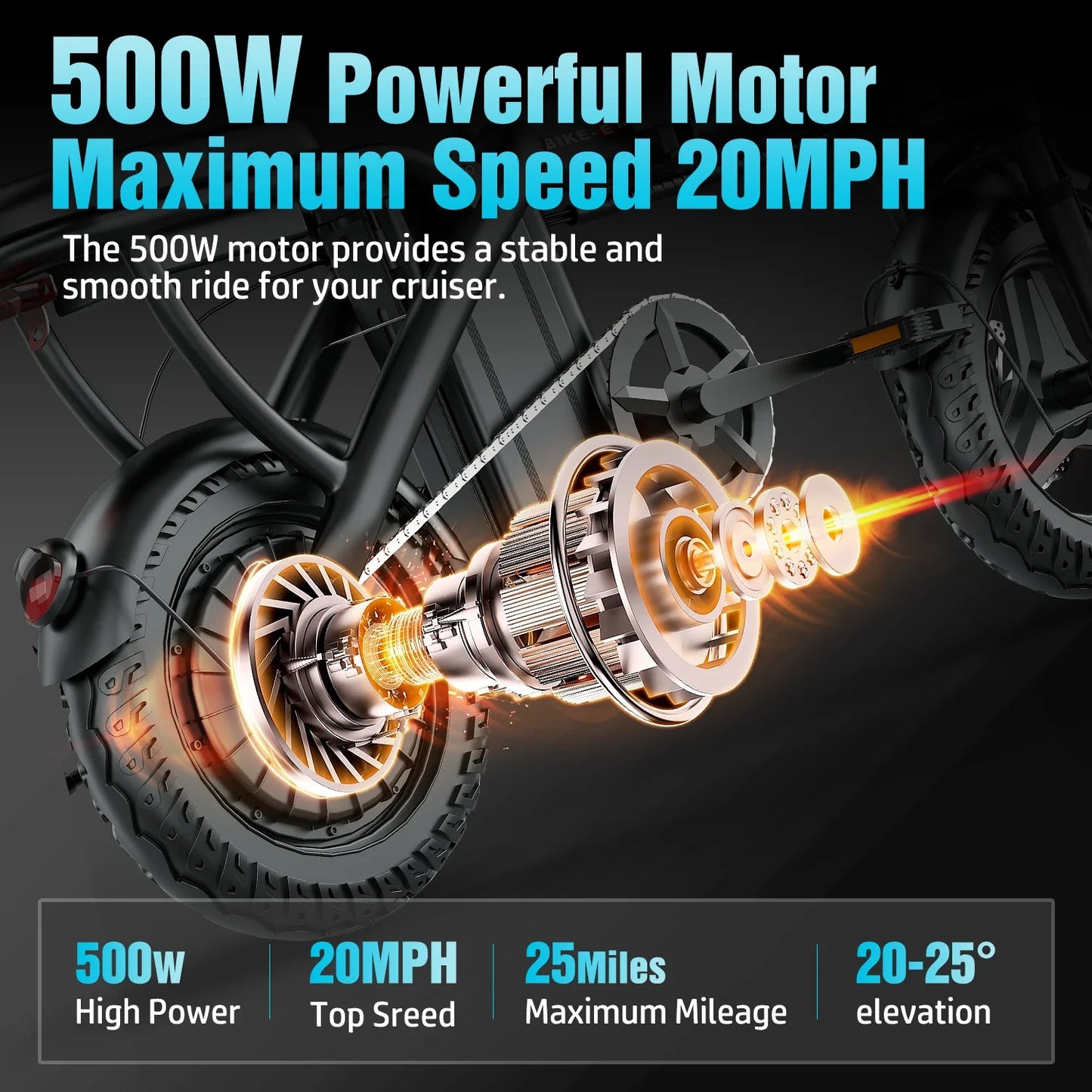 Ebike Z6 500W 48V10AH,20MPH 14' Mini Ebike for City Commuter, Folding Electric Bicycle for Adult with Two Seats UL2849