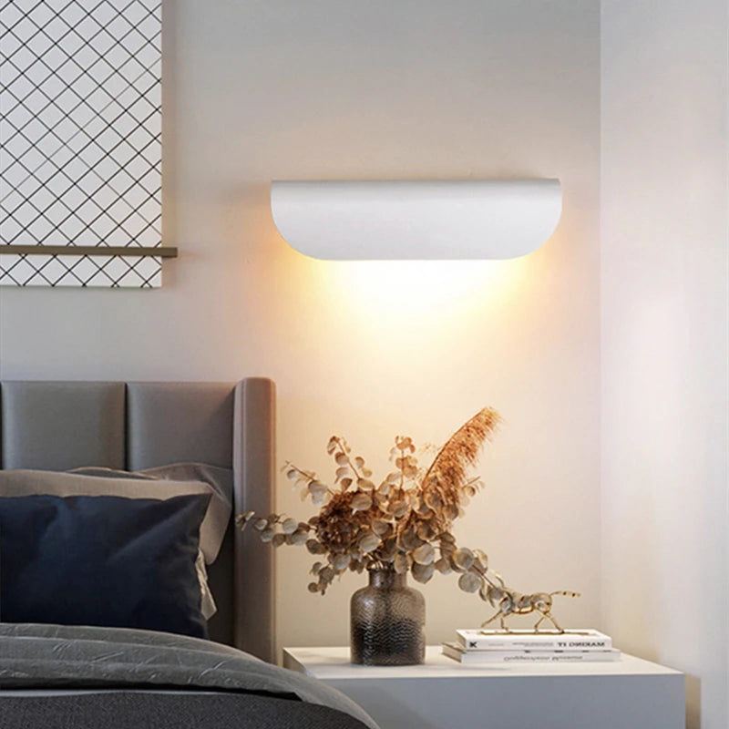Waterproof Simple LED Wall Lamp Modern Outdoor/Indoor IP65 Entrance Decor Sconce Garden Porch Bedside Home Wall Lights Luminaire