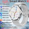 2025 New Watch 6 Smartwatch Men's AMOLED Always On Display Bluetooth Call GPS NFC Smart Watch Android IOS For Samsung Galaxy