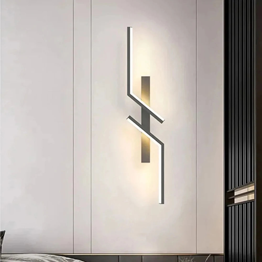 LED Wall Light Type-C Rechargeable Touch Button Smart Remote Control 60/80cm Light Bedroom Living Room Kitchen Indoor Lighting
