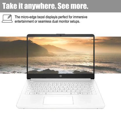 HP 14" Student Laptop, Intel Celeron N4500, Up to 16G RAM, Up to 320GB Storage, 1 Year Office 365, Windows 11 Pro