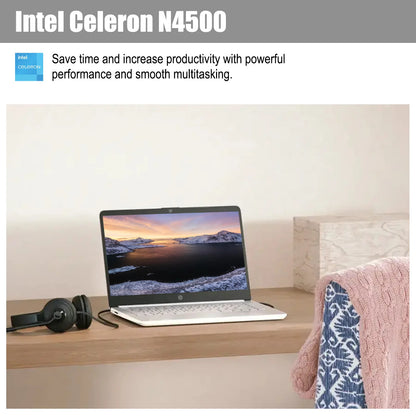 HP 14" Student Laptop, Intel Celeron N4500, Up to 16G RAM, Up to 320GB Storage, 1 Year Office 365, Windows 11 Pro