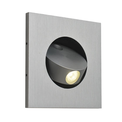 Modern LED Embedded Wall Lamp 3W 350º Rotation Bedside Sconce Bedroom Reading Hidden Decor Stair Wall Lighting Fixture AC85-265V
