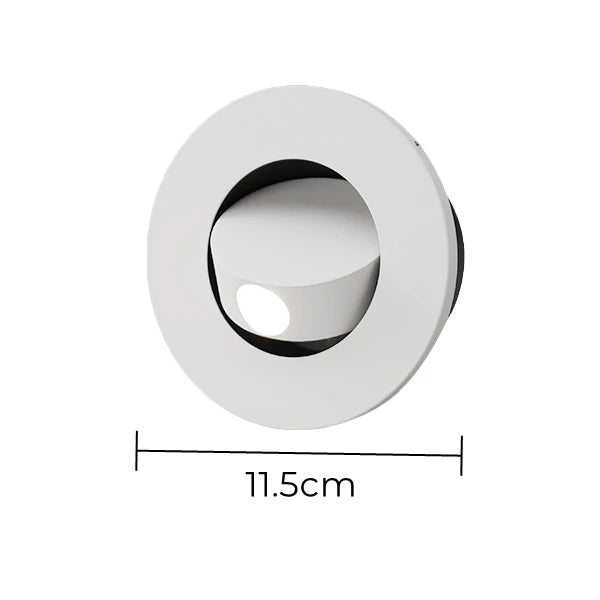 Modern LED Embedded Wall Lamp 3W 350º Rotation Bedside Sconce Bedroom Reading Hidden Decor Stair Wall Lighting Fixture AC85-265V