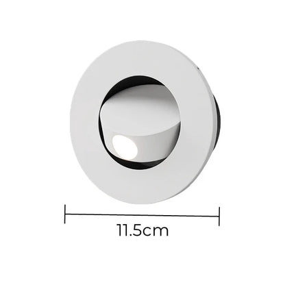 Modern LED Embedded Wall Lamp 3W 350º Rotation Bedside Sconce Bedroom Reading Hidden Decor Stair Wall Lighting Fixture AC85-265V