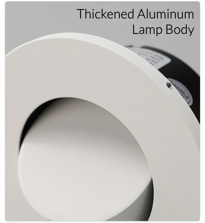 Modern LED Embedded Wall Lamp 3W 350º Rotation Bedside Sconce Bedroom Reading Hidden Decor Stair Wall Lighting Fixture AC85-265V