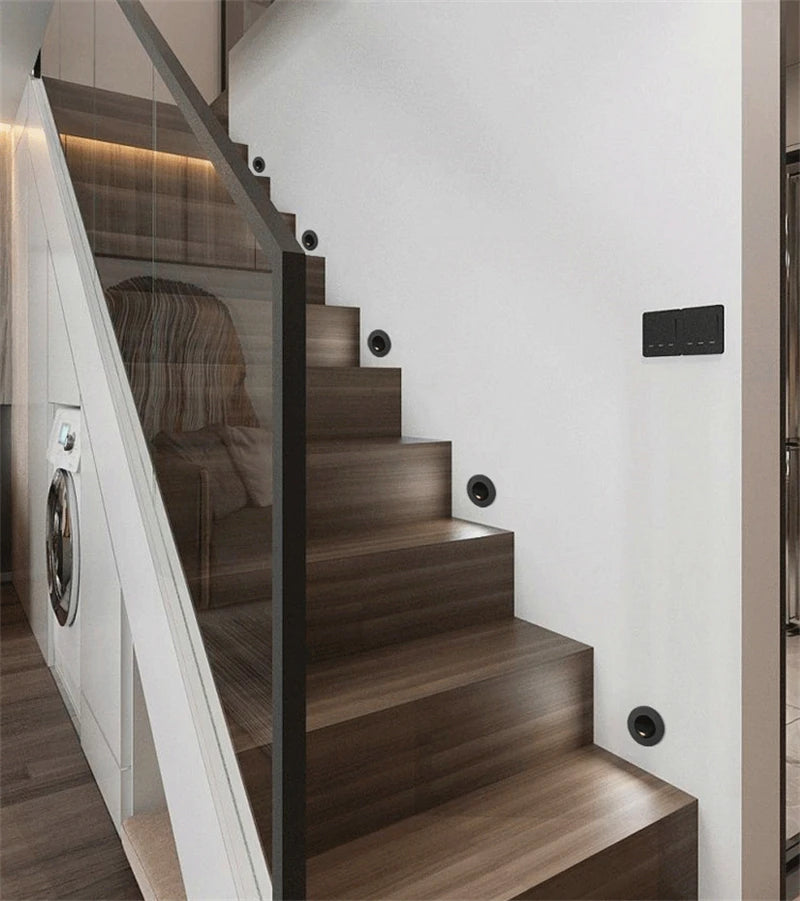 Modern LED Embedded Wall Lamp 3W 350º Rotation Bedside Sconce Bedroom Reading Hidden Decor Stair Wall Lighting Fixture AC85-265V