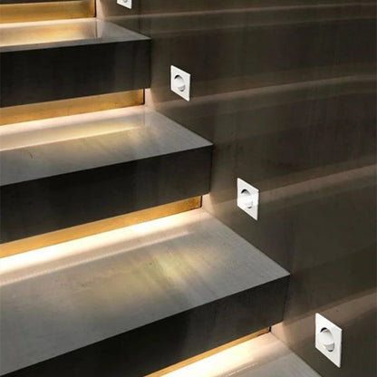 Modern LED Embedded Wall Lamp 3W 350º Rotation Bedside Sconce Bedroom Reading Hidden Decor Stair Wall Lighting Fixture AC85-265V