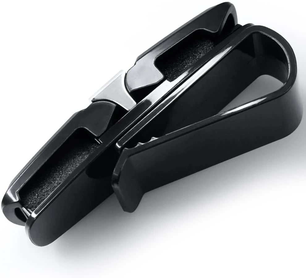 1pcs Car Glasses Holder Portable Eyeglasses Sunglasses Case Ticket Card Clamp Car Sun Visor Clip ABS Auto Accessories