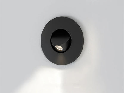 Modern LED Embedded Wall Lamp 3W 350º Rotation Bedside Sconce Bedroom Reading Hidden Decor Stair Wall Lighting Fixture AC85-265V