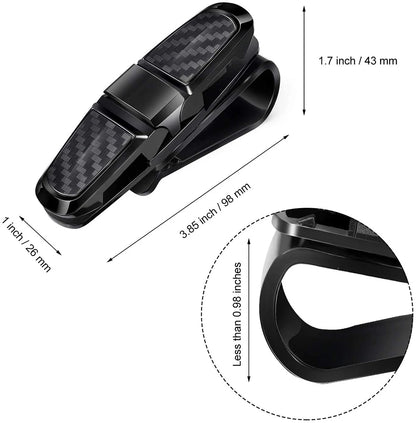 1pcs Car Glasses Holder Portable Eyeglasses Sunglasses Case Ticket Card Clamp Car Sun Visor Clip ABS Auto Accessories