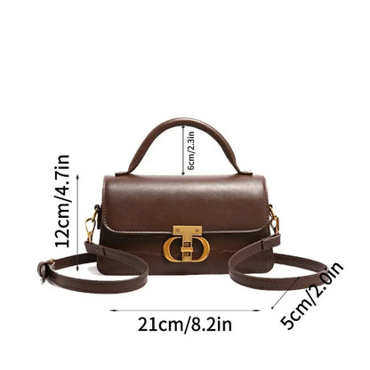 Small Leather Armpit Bags for Women, Chain Shoulder, Crossbody Bag, Ladies Vintage Underarm Handbags, Summer