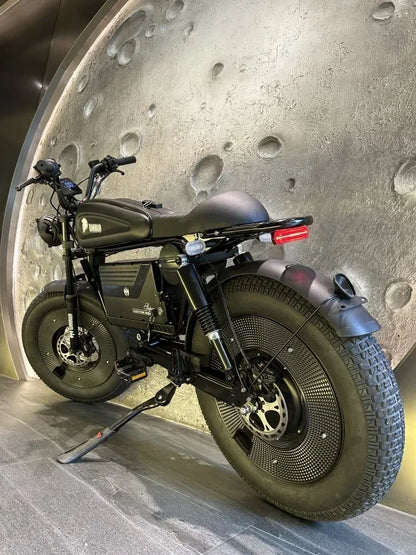 ZPW Black Warrior 1500W Motorbikes 48V 60AH Ebike Adult Road Electric Bicycle 20 inch Off-road Fat Tyre Electric Bike 2000w