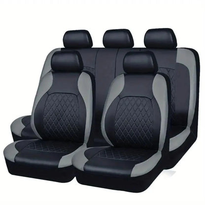 Universal Car Seat Covers Black Fashions Sports Seat Covers PVC Fabric Car Seat Cover Universal Interior Accessories