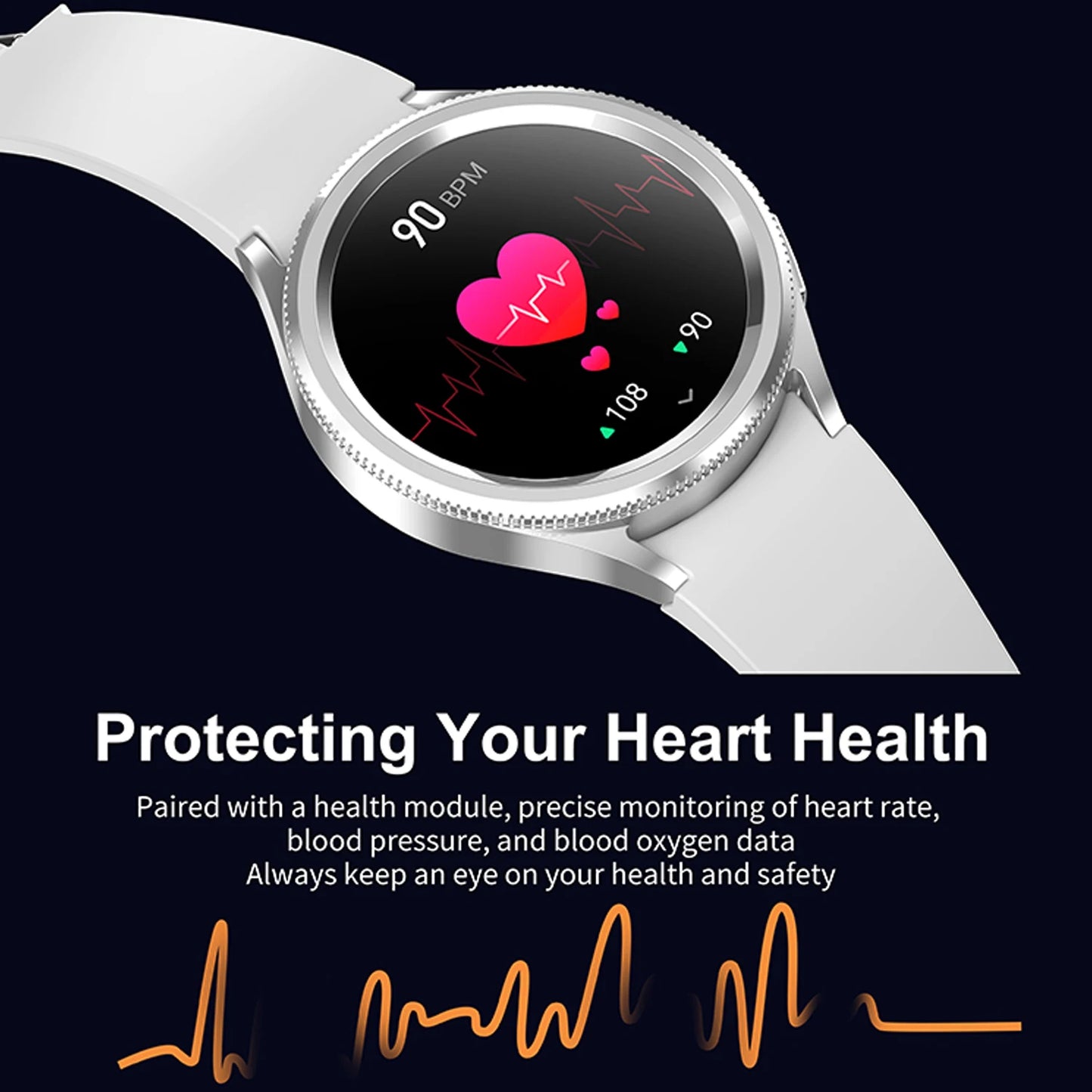 2025 New Watch 6 Smartwatch Men's AMOLED Always On Display Bluetooth Call GPS NFC Smart Watch Android IOS For Samsung Galaxy
