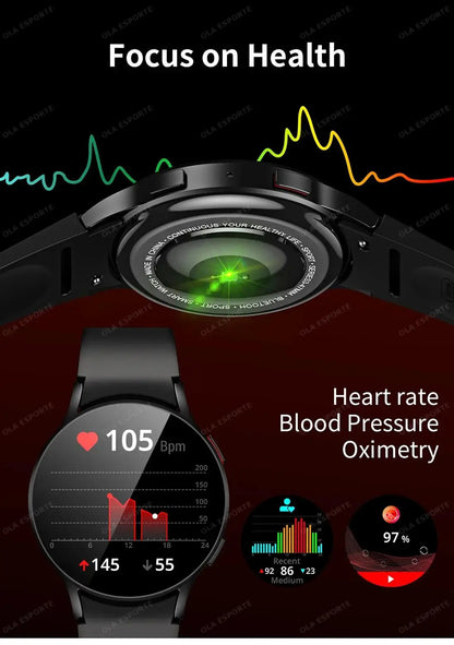 Wearable Smart Watch Bluetooth Call Waterproof Fitness Sports Mode Heart Rate Blood Oxygen Sleep Monitor smartwatch For Samsung