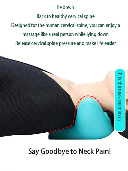 Cervical Spine Stretch Neck Shoulder Relaxer Cervical Chiropractic Traction Device Massage Pillow for Pain Relief Cervical Spine