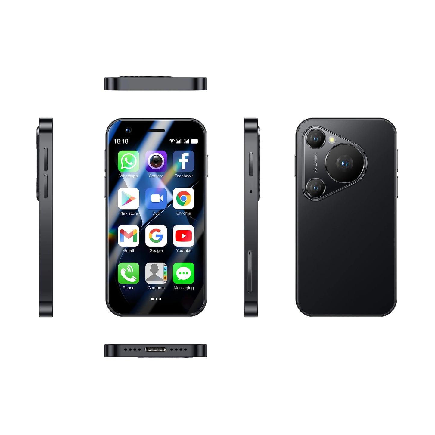 SOYES P70 Pro Max Mini Android8.1 Smartphone 3.0 Inches 2000mAh Face ID Dual SIM Standby Play Store 3G Little Phone