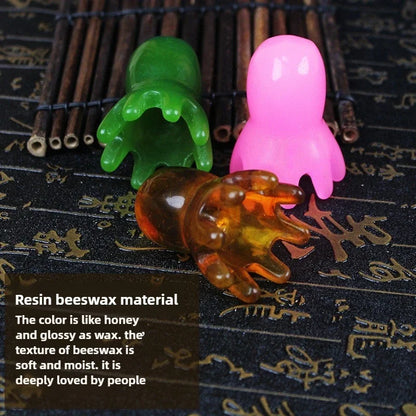 2025 New Resin Octopus Scalp Massage Comb Acupressure Meridian Therapy Hair Care Portable Relaxation Tool Natural Material