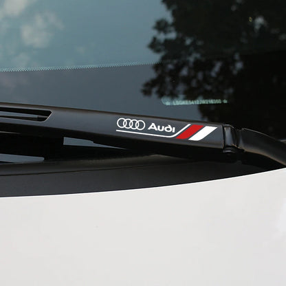 2pcs Car Stickers Auto Decors Window Wiper Automobile Decals For AUDI A1 A3 A4 A5 A7 A8 Q3 Q5 Q7 S3 S4 S5 S6 S7 Accessories