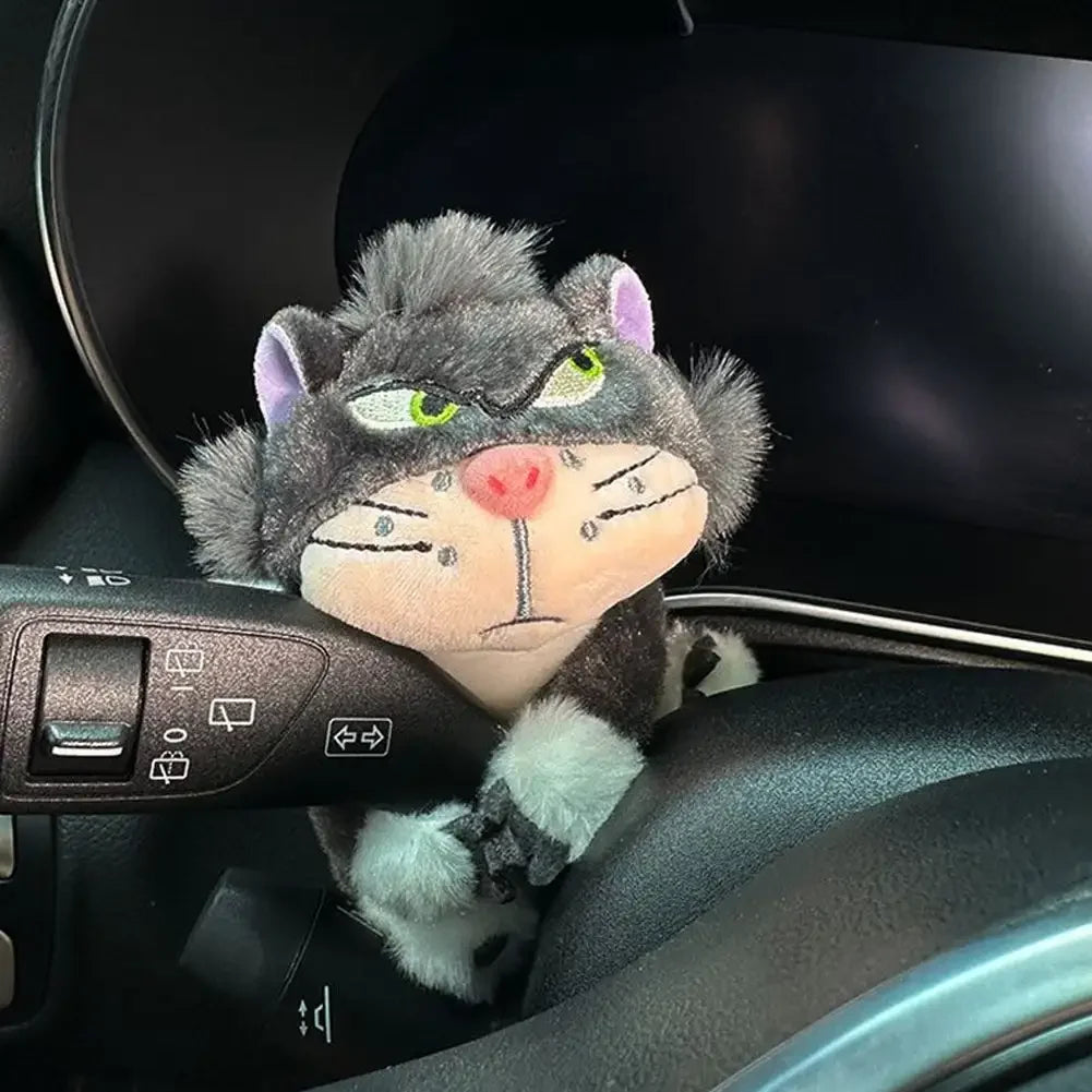 Car Windshield Wiper Decorations Cute Interior Plush Cat Doll Creative Gift Shoulder Pads Car Interior Decoration Accessories