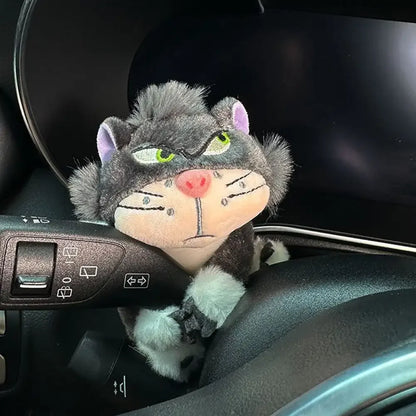 Car Windshield Wiper Decorations Cute Interior Plush Cat Doll Creative Gift Shoulder Pads Car Interior Decoration Accessories