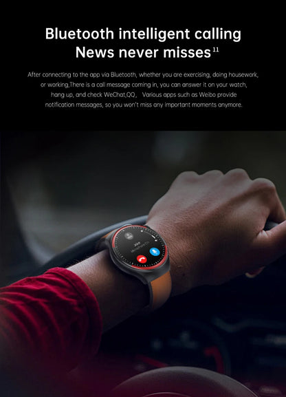 2025 New High-end Laser Detection Smart Watch Men ECG+PPG Precise Blood Pressure Heart Rate BT Call NFC For HUAWEI Health Watche