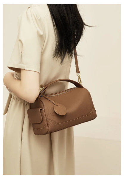 FOXER Cow Leather Crossbody Bag for Women Spring & Summer Fashion New Collection Lady Shoulder Handbag Purse Gift For Girls