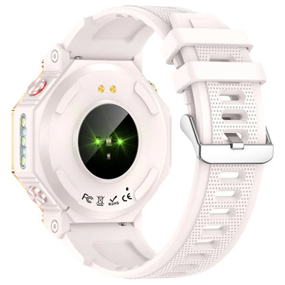 KC91 Smart Watch 530mAh Battery LED Flashlight Compass Altitude Air Pressure Bluetooth Call Fitness Tracker Wearable Devices