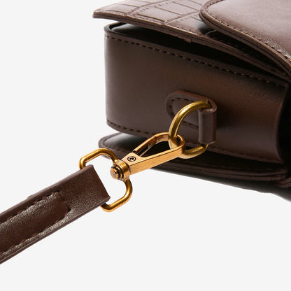 Small Leather Armpit Bags for Women, Chain Shoulder, Crossbody Bag, Ladies Vintage Underarm Handbags, Summer