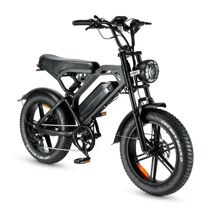 Ebike V20 1000W 48V 20AH Back Seat Fat Tire Electric Bike Beach Cruiser Off-Road Electric Bike Adult Mountain Electric Bike
