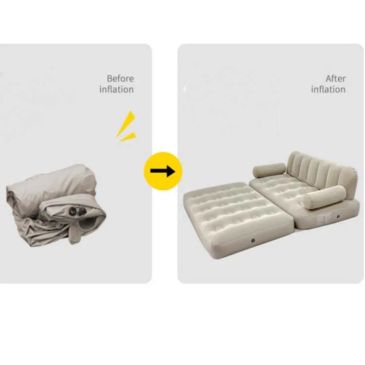 Modern Portable Folding hand-Inflatable Sofa for Living Room Lazy Bean Bag Chair Puff Tatami Foldable for Outdoor Camping