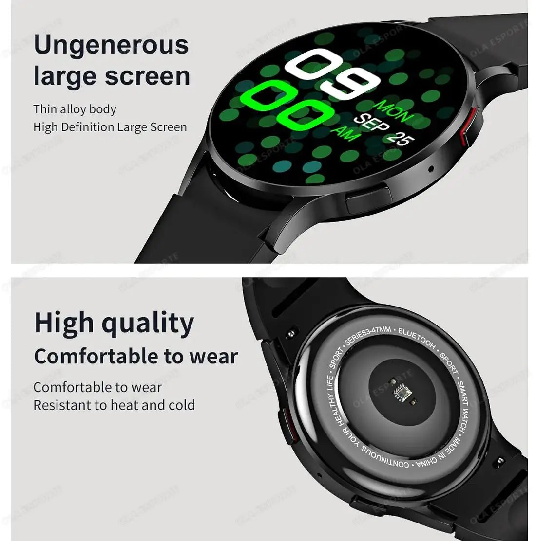 Wearable Smart Watch Bluetooth Call Waterproof Fitness Sports Mode Heart Rate Blood Oxygen Sleep Monitor smartwatch For Samsung