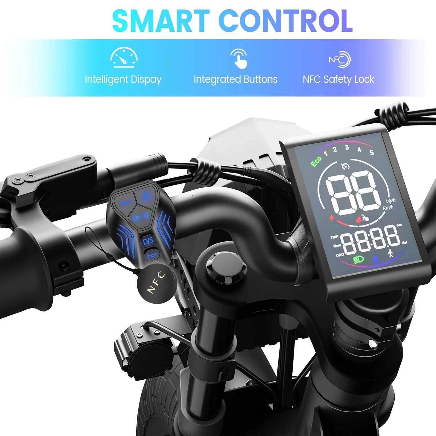 Ebike W018 2000W Dual Motor 25AH Dual Battery Top Speed 55KM/H 20*4.5Fat Tire Electric Bike Mountain Electric Bicycle