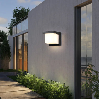 Modern LED Outdoor Wall Lamp E27 Waterproof IP65 Aluminum Porch Light Garden Fence Street Exterior Wall Sconce Lighting 110/220V