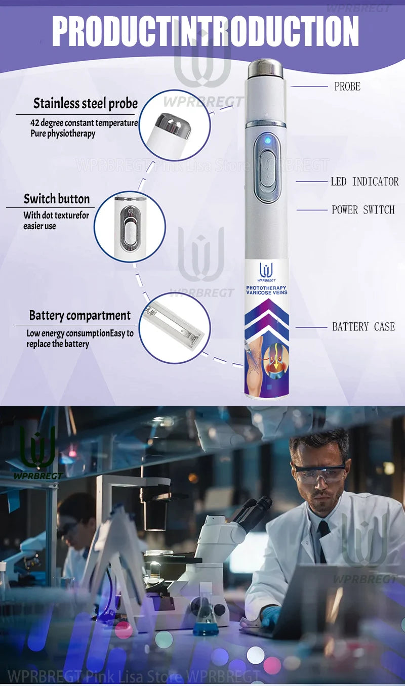 Eliminate vasculitis, phlebitis, relieve spider leg pain, varicose veins painless treatment