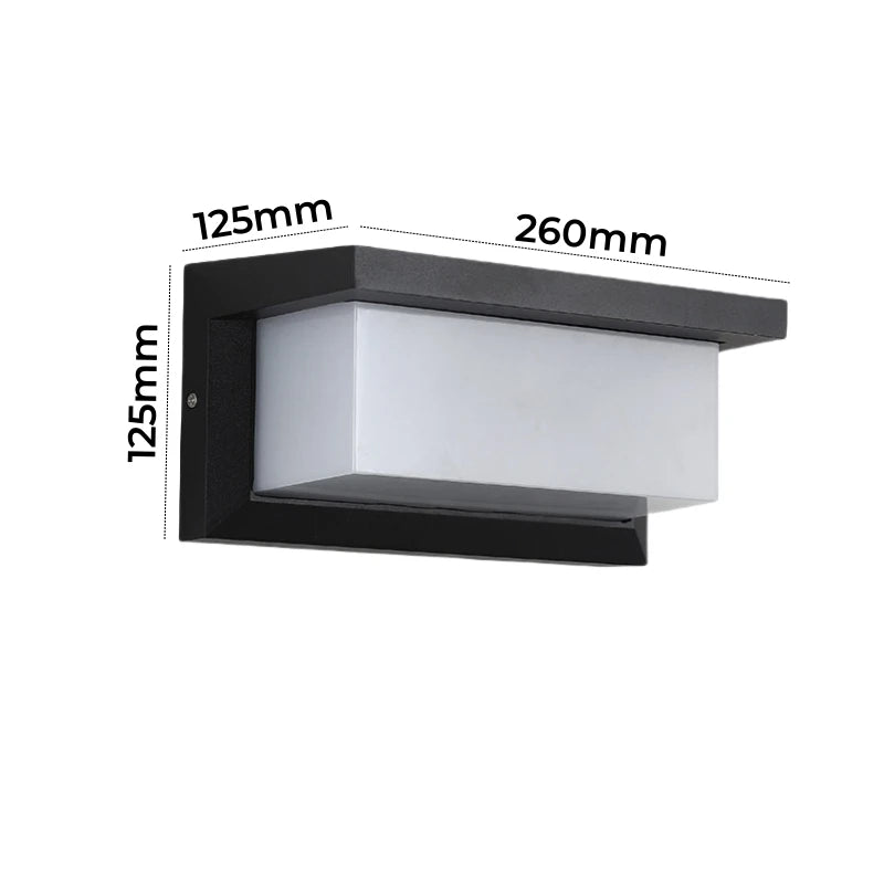 Modern LED Outdoor Wall Lamp E27 Waterproof IP65 Aluminum Porch Light Garden Fence Street Exterior Wall Sconce Lighting 110/220V